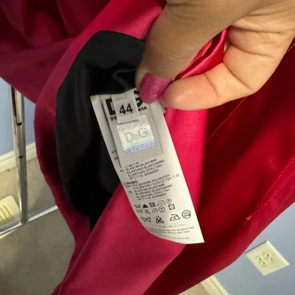 Dolce & Gabbana Satin Pink Dress – IT 44 / US 8 – Elegant & Sexy - Picture 7 of 11